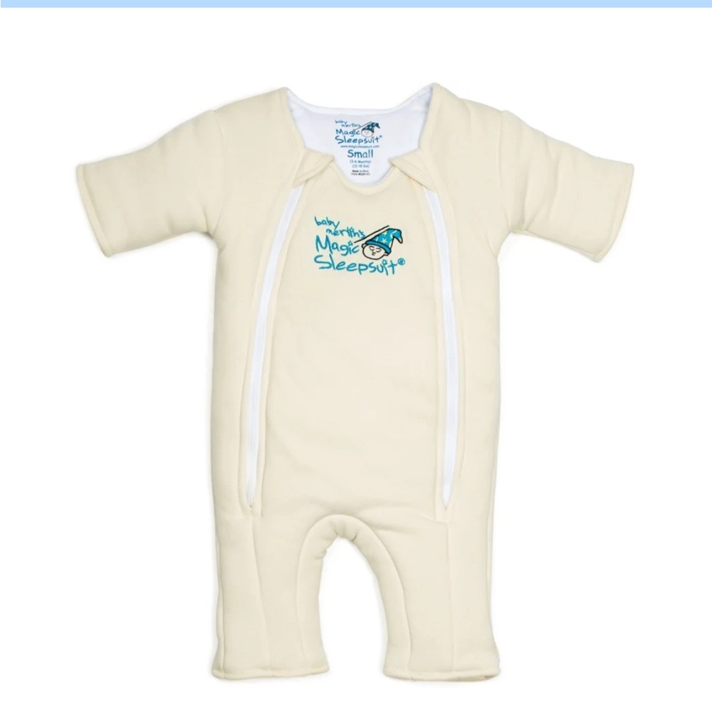 EUC Baby Merlin’s Magic Sleep Suit in cream - Size Small 3-6 months